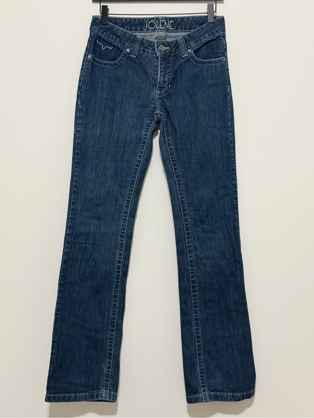 Kimes Ranch Women's 4/34 Blue Jolene Low Rise Bootcut Jeans Western Denim Rodeo